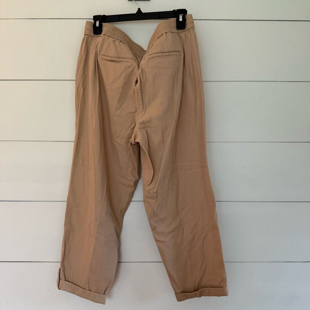 Talbots Women’s Large Tan Drawstring Jogger Pants Work Career Office Core Casual - Picture 3 of 5
